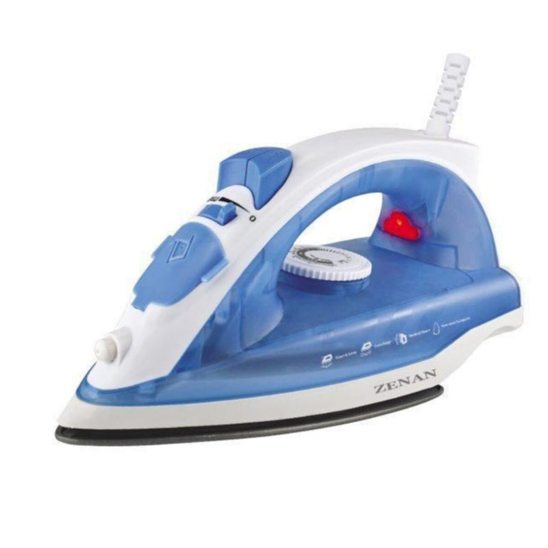 ZENAN | Steam Iron Blue & White 1800-2200W | ZSI-502D