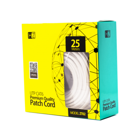 HEATZ | UTP CAT6 Premium Quality Patch Cord 25 Meters | ZT02