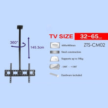 ZENAN | TV Ceiling Mount Black For 32