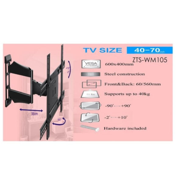 ZENAN | TV Extendable Wall Bracket For 40"-70"inch Screen | ZTS-WM105