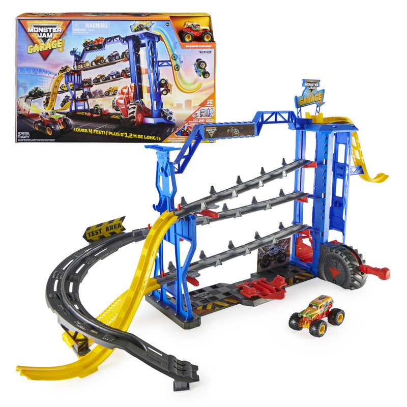 Monster Jam Garage Playset and Storage with Exclusive Grave Digger Monster Truck | IBD106TOY02712