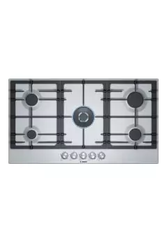 BOSCH | Serie 6 Gas Hob 90 cm Stainless steel | PCQ9B5O90M