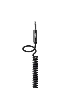BELKIN | Mixit Coiled Aux Cable 3.5mm - 1.8mtr Black |AV10126cw06-BLK