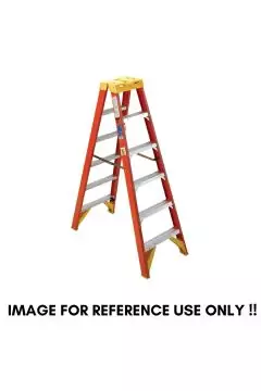 MTANDT ALTURA | Fiber Glass A-Type Ladder For Electrical Work Double-Sided 6 Steps 