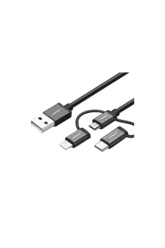يوجرين | USB 2.0 إلى Micro USB + Lightning + Type C (3 في 1) كابل بيانات | 1210297