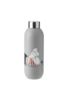 STELTON | Keep Cool Drinking Bottle 0.75ltr Light Grey Moomin | 1372-4