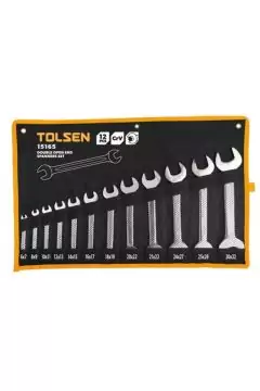 TOLSEN | 12Pcs Double Open End Spanners Set 6-32mm | 15165