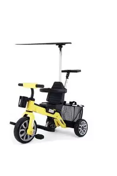 Folding Tricycle with Adjustable Seat For Kids 1-3Yrs Yellow | 329 1