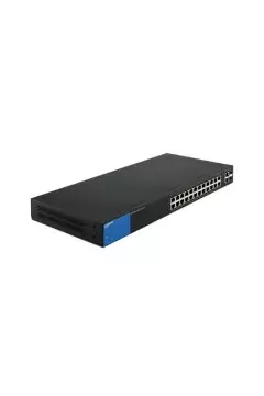LINKSYS | Business 24-Port Gigabit PoE+ (192W) Smart Managed Switch + 2x Gigabit SFP/RJ45 Combo Ports | LGS326P