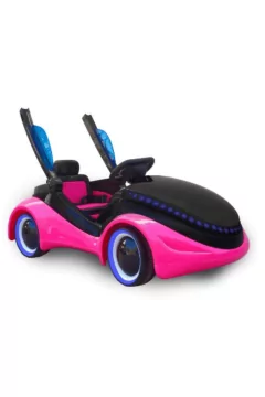 Motorized Electric Toy Car with LED Lights 2-5Yrs Light Pink | 245 1