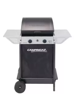 CAMPINGAZ | Camping Grill Gas Barbecue(France) with Two Burners Compact, Side Table & Thermometer 2Xpert 100 L