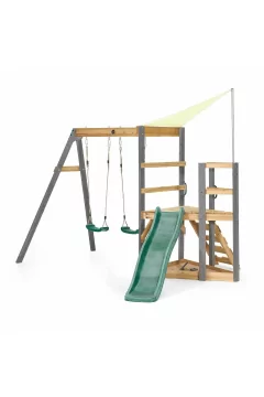 PLUM | Barbary Wooden Playcentre with Swing and Slide Age 3+ | 27370AA108