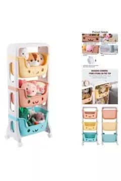 3-Layer Plastic Rack Toy Storage Basket For Children | DT 87 1