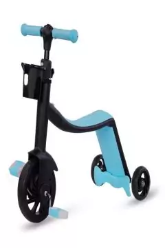 3 في 1 دراجة ثلاثية العجلات للأطفال مع ارتفاع قابل للتعديل باللون الأزرق | 306-2-ب
