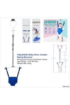 Adjustable Baby Door Jumper Swing Bouncer 5-24 Months | 348-2 Blue