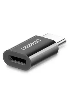 يوجرين | علبة ABS لمحول USB 3.1 من النوع C إلى Micro USB أسود | 1210061