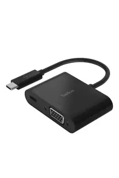 BELKIN | USB-C to VGA + Charge Adapter Black | AVC001btBK