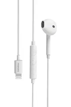 PROMATE | Mono Earphone with Lightning Connector for Iphone-Ipad-Ipod White