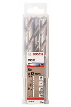 BOSCH | HSS-G Metal Drill Bit 12 mm (5 PCS) | BO2608595081