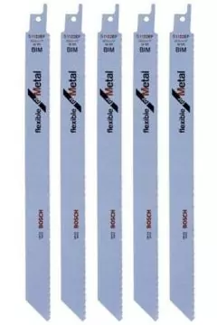 BOSCH |  Reciprocating Saw Blade Flexible For Metal  225 mm (5 Pcs) S1122EF | BO2608656020
