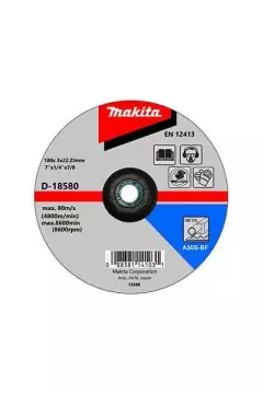 MAKITA | Metal Cutting Bore Flat Disc 180 X 3 X 22.23 | MAK/A-D-18580