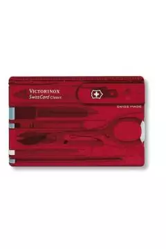 VICTORINOX | Swiss Army Knives Swiss Card Classic 10 Function Multi Utility Swiss Knife Red | 0.7100.T