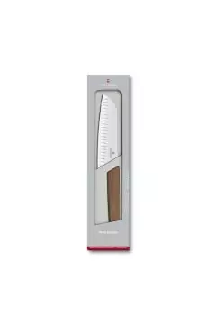 VICTORINOX | Cutlery Swiss Modern Santoku Knife With Walnut Wood Handle | 6.9050.17KG