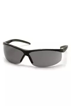 PYRAMEX | Pacifica Safety Goggles Black Frame Grey Cushioned Brow Protector with Gray Lens 29g | SB3420S