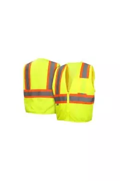 PYRAMEX | Hi-Vis Stripe Mesh Safety Vests Class 2 | Lime with Contrasting Stripes | RVZ22 SERIES VESTS | RVZ2210