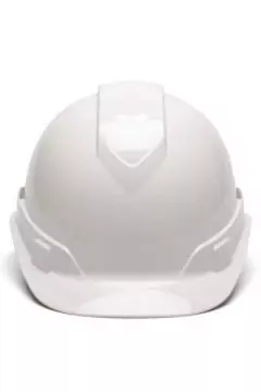 PYRAMEX | Safety Helmet Ridgeline Cap Style Hard Hat with 4-Point Vented Ratchet  White | HP44110V