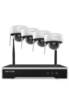 HIKVISION | 4 CHANNEL NVR 4MP FIXED DOME WIFI KIT 1TB HDD | NK44W1H-1T(WD)