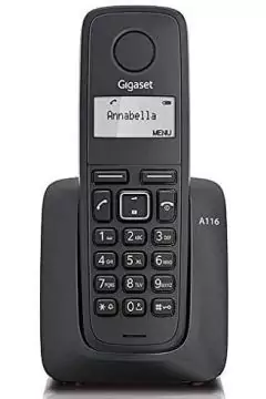 GIGASET | Cordless Phone Speakerphone Black | S30852-H2801-A701 (A116)