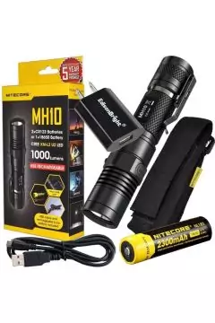 NITECORE | USB Rechargeable LED Flashlight 1000 Lumens(With Battery) | MH10