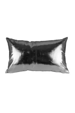 DANUBE | Alaina Pu Leather Cushion 30x50cm Silver DHSF/001A | 811500115943