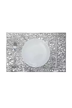 DANUBE | Glamour Laser Cutting Placemat Silver PFM-LC-81946-Silver | 811500118439