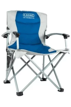 كاداك | كرسي التخييم كينج 67x62x46 سم أبيض/أزرق | 957720