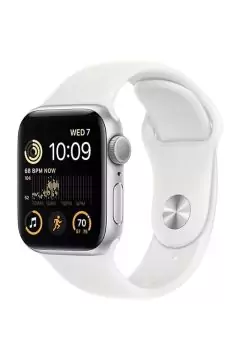 APPLE | Watch SE GPS 40mm Silver Aluminium Case with White Sport Band - Regular | MNJV3AE/A