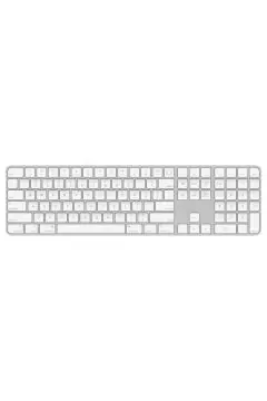 أبل | لوحة المفاتيح السحرية المزودة بمعرف اللمس ولوحة المفاتيح الرقمية لأجهزة كمبيوتر Mac المزودة بالسيليكون - الإنجليزية الأمريكية | MK2C3LB/أ