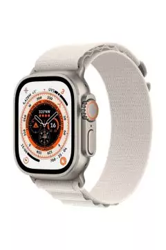 APPLE | Watch Ultra GPS + Cellular, 49mm Titanium Case with Starlight Alpine Loop - Small | MQFQ3AE/A
