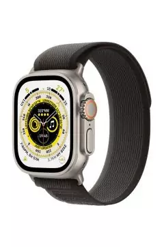 APPLE | Watch Ultra GPS + Cellular, 49mm Titanium Case with Black/Gray Trail Loop - S/M | MQFW3AE/A