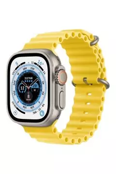 APPLE | Watch Ultra GPS + Cellular, 49mm Titanium Case with Yellow Ocean Band | MNHG3AE/A