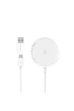 PROMATE | 15W Ultra-Fast Magnetic Wireless Charger White | AURAMAG-15W.WHITE