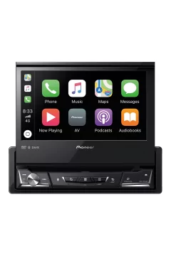 PIONEER | Car In-Dash 1-DIN DVD Multimedia AV Receiver with 7″inch WVGA Touchscreen Display | AVH-A7250BT