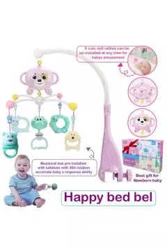 Baby Bed Bell With Music 0-12 Months | 297 Pink