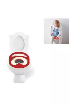 مقعد تدريب على المرحاض للأطفال مقاس 32 × 35 سم من 1 إلى 7 سنوات | 537-4 أحمر