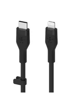 BELKIN | Flex Usb-C Silicone Cable With Lightning Connector 3M Black | CAA009bt3MBK