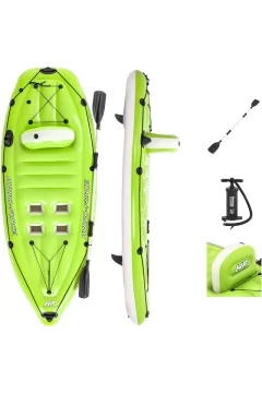 BESTWAY | Koracle Inflatable Boat Set for Fishing with Hand Pump and Paddle | BES115TOY01496