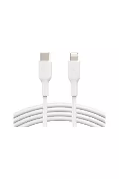 بيلكن | كابل لايتنينج BOOST ↑ CHARGE ™ USB-C بطول 1 متر / 3.3 قدم أبيض معتمد من Mfi لأجهزة iPhone | CAA003bt1MWH