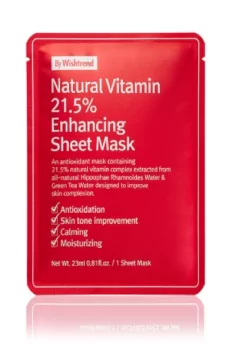 BY WISHTREND | Natural Vitamin 21.5% Enhancing Sheet Mask 23 ml | 3304991000
