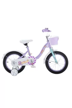 CHIPMUNK | Kids Bicycle with Basket 14" Purple Age 3Yrs | CM14-2PK